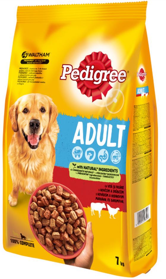 PEDIGREE Hrana uscata pentru caini Adult, cu Vita si Pasare 7kg