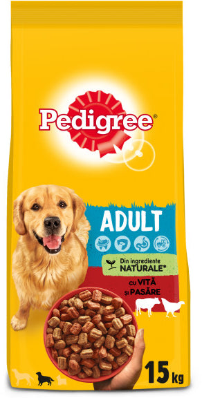 PEDIGREE Hrana uscata pentru caini Adult, cu Vita si Pasare