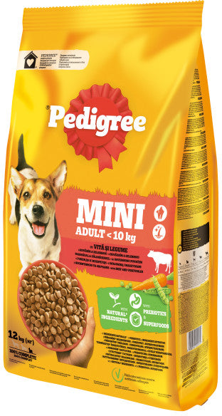 PEDIGREE Hrana uscata pentru caini Adult MINI, cu Vita si Legume