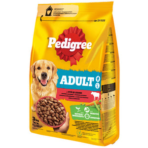 PEDIGREE Hrana uscata pentru caini adulti, cu Vita si Legume 3kg