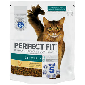 PERFECT FIT Hrana uscata cu Pui pentru pisici sterilizate 750g