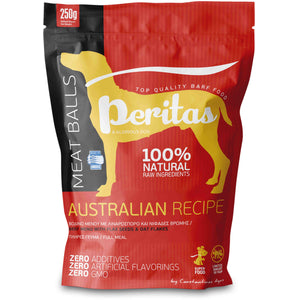 PERITAS Meniu Australian, hrana congelata pt caini, chiftelte Vita 250g