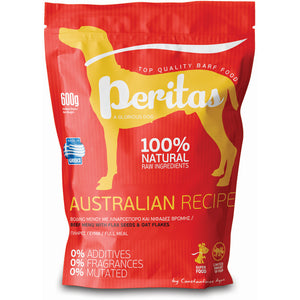 PERITAS Meniu Australian, hrana cruda congelata pentru caini, Pui si Vitel