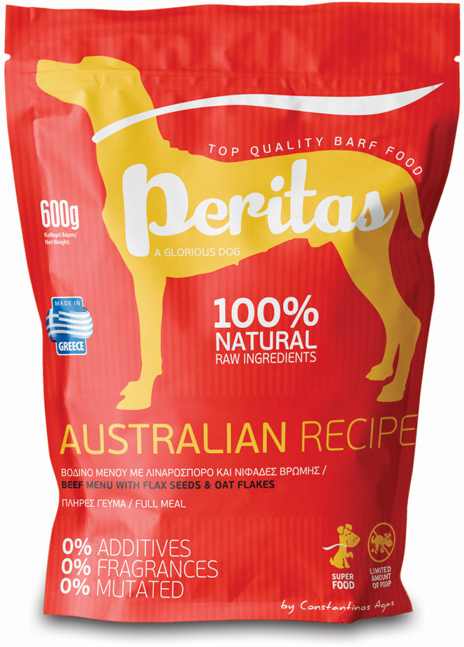 PERITAS Meniu Australian, hrană crudă congelată pentru câini, Pui şi Viţel - Maxi-Pet.ro