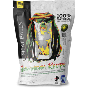 PERITAS Meniu Jamaican, hrana congelata pt caini, chifetele Pui si Canepa 250g