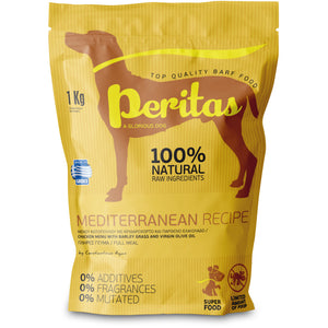 PERITAS Meniu Mediteranean, hrana cruda congelata pentru caini, Pui si Ficat