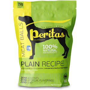 PERITAS Meniu Simplu, hrana congelata pentru caini, chifetele de Pui 250g