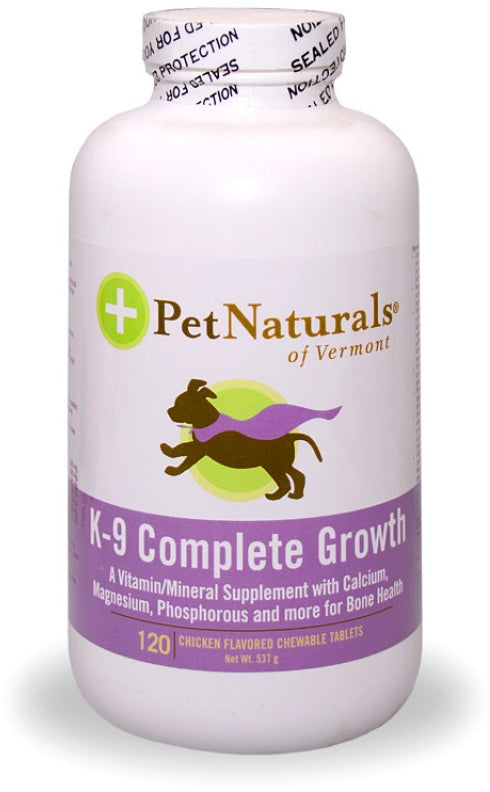 PET NATURALS K-9 COMPLETE GROWTH Supliment nutritiv pentru caini 120tablete