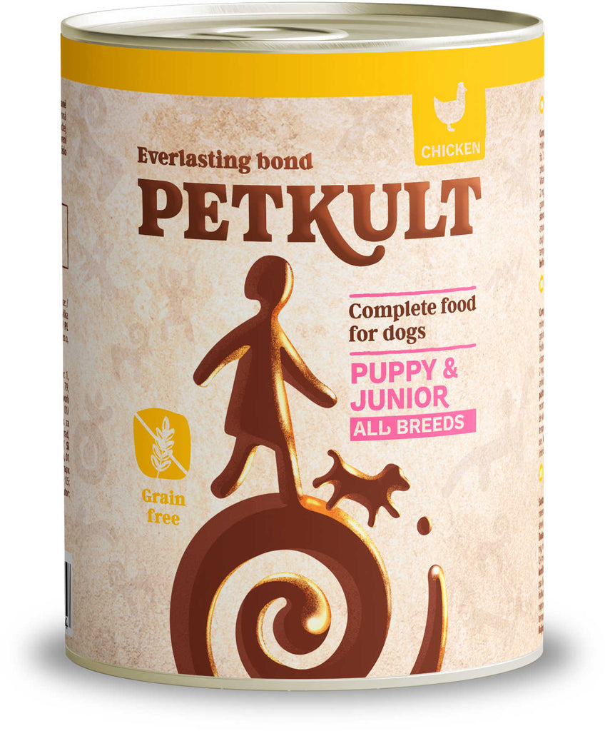 PETKULT Conservă pentru câini JUNIOR, cu Pui 800g - Maxi-Pet.ro