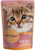 PETKULT Plic pentru KITTEN, Curcan 100g