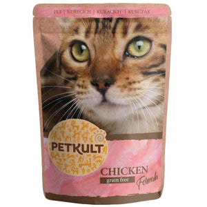 PETKULT Plic pentru pisici, cu Pui 100g