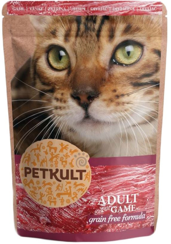 PETKULT Plic pentru pisici, cu Vânat 100g - Maxi-Pet.ro