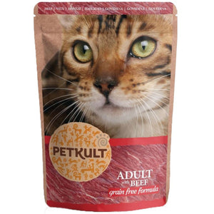 PETKULT Plic pentru pisici, cu Vita 100g