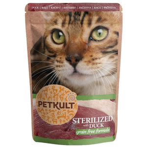 PETKULT Plic pentru pisici sterilizate, cu Rata 100g