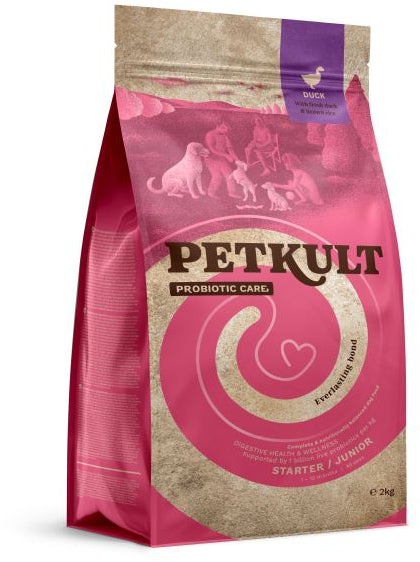 PETKULT Probiotics STARTER & JUNIOR, Rata si orez 2kg