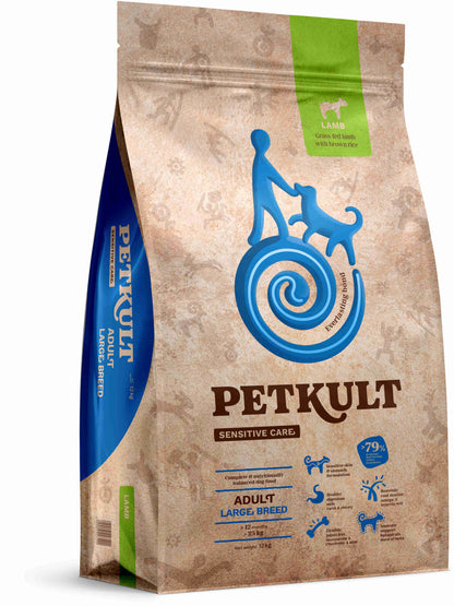 PETKULT Sensitive Adult large, talie mare, Miel si orez 12kg