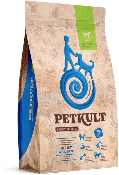 PETKULT Sensitive Adult large, talie mare, Miel si orez 3kg