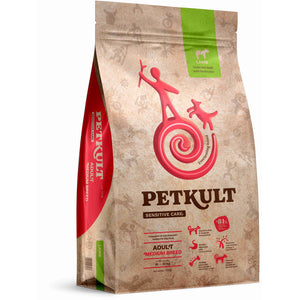PETKULT Sensitive Adult medium, talie medie, Miel si orez 12kg