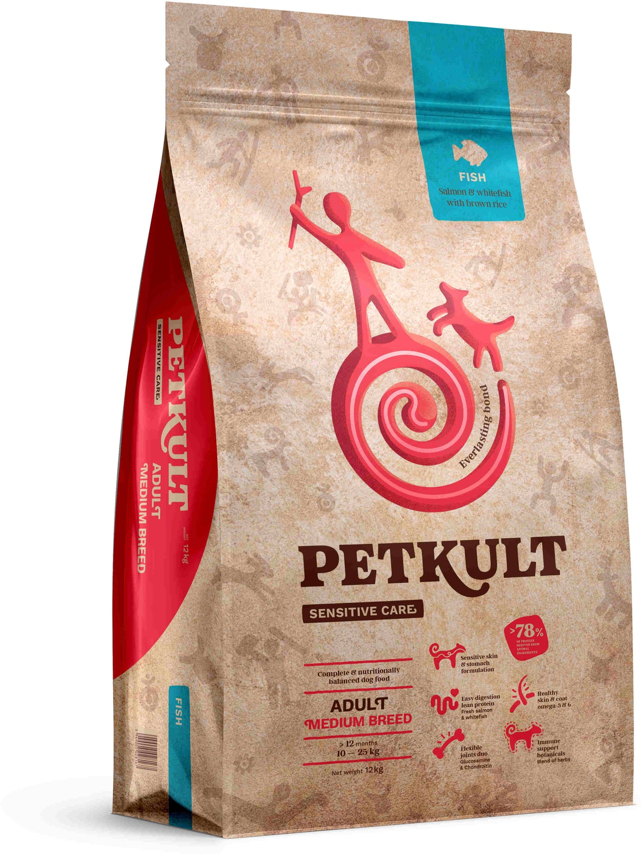 PETKULT Sensitive Adult medium, talie medie, Peste 12kg