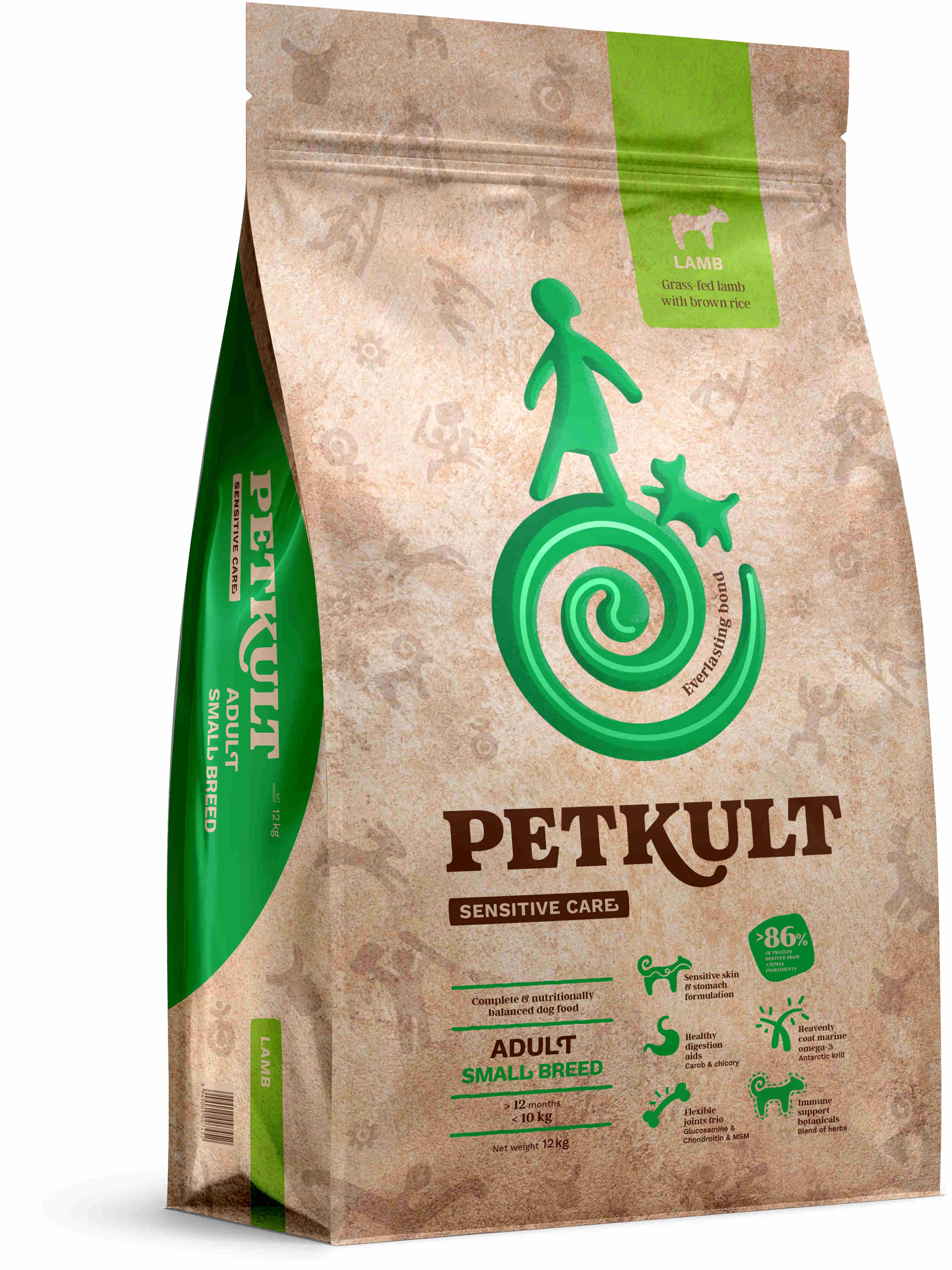 AZARE PURECALL MILD & GREEN GREEN 6個セット PETKULT Sensitive Adult small, talie mică, Miel şi orez – Maxi-Pet.ro