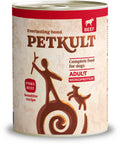 PETKULT Sensitive Conservă pentru câini, cu Vită şi Orez brun 800g