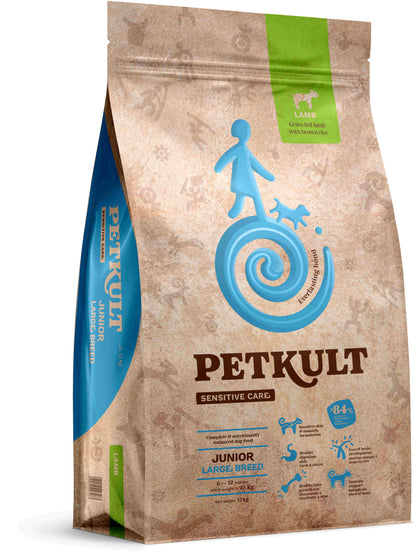 PETKULT Sensitive JUNIOR large, talie mare, Miel si orez 12kg