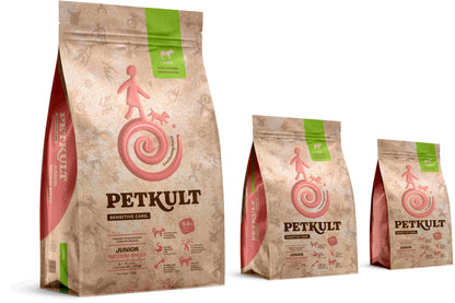 PETKULT Sensitive JUNIOR medium, talie medie, Miel si orez