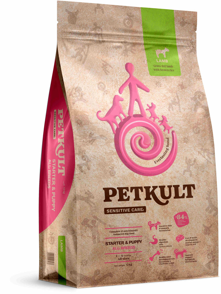 PETKULT Sensitive STARTER & PUPPY, Miel si orez 12kg