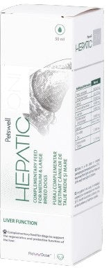 PETSWELL HEPATIC ON supliment nutritiv pentru caini de talie medie si mare 50 ml
