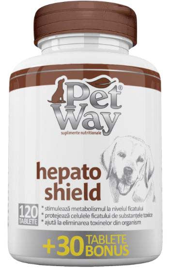 PETWAY Hepato Shield Supliment nutriţional hepato protector 120+30 tablete
