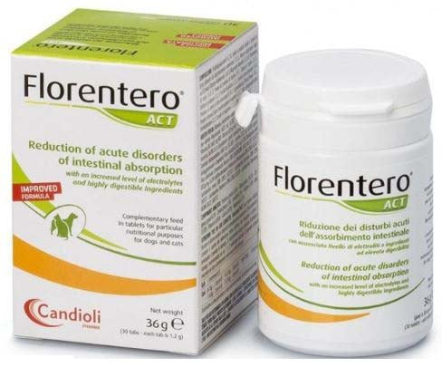 FLORENTERO (Candioli) Refacerea florei intestinale, caini/pisici, 30 comprimate