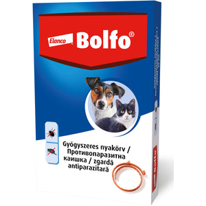BOLFO Zgarda antiparazitara pentru caini/pisici, 38cm