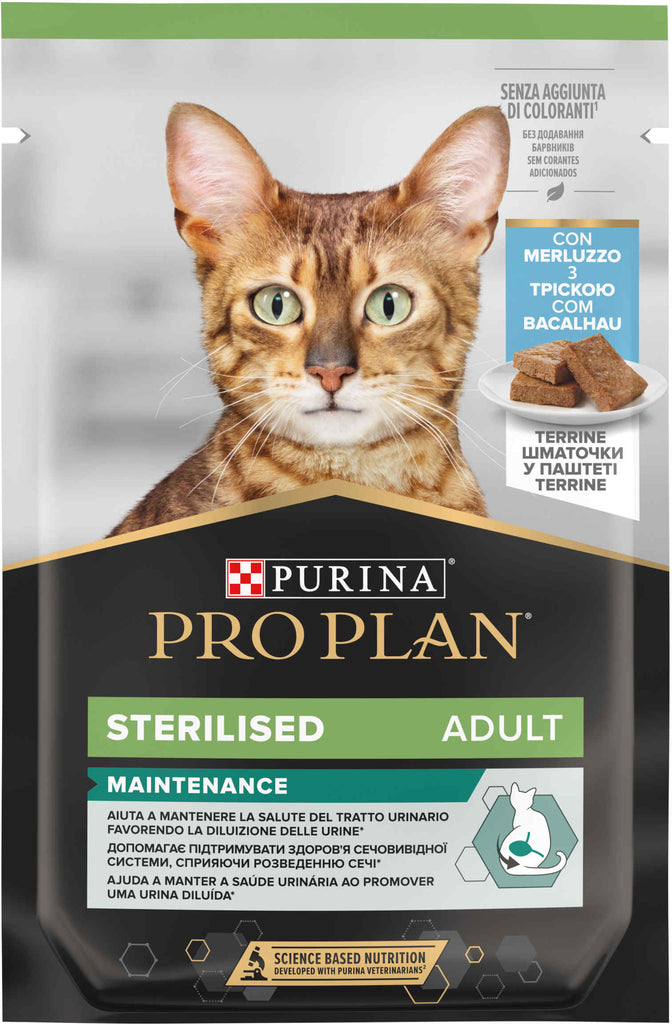 PRO PLAN  Hrana umeda pentru pisici,Terina cu Cod 75g 