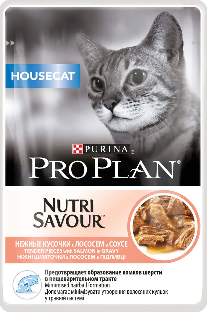 PRO PLAN Housecat - Plic hrana umeda pentru pisici cu Somon 85g