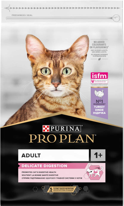 PRO PLAN Hrana uscata pentru pisici Adult Delicate Digestion, Curcan si Orez