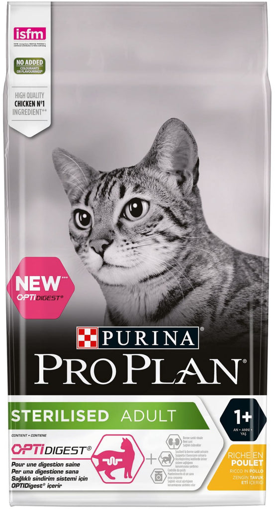 PRO PLAN Hrana uscata pentru pisici Adult Sterilised OptiDigest cu Pui 10kg
