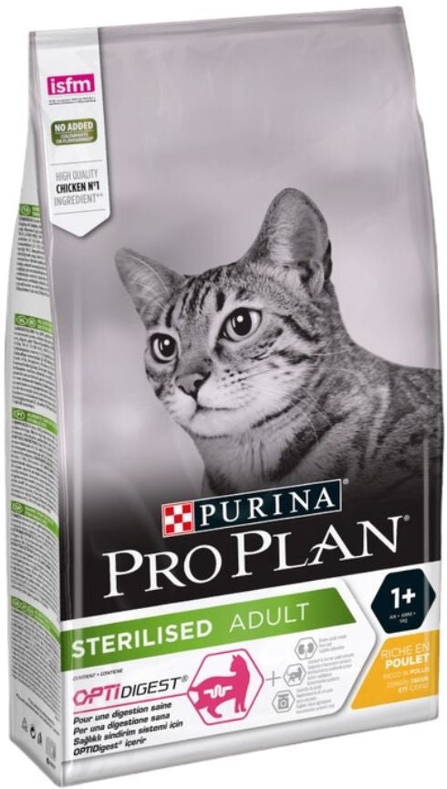 PRO PLAN Hrana uscata pentru pisici Adult Sterilised OptiDigest cu Pui 1,5kg