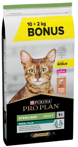 PRO PLAN Hrana uscata pentru pisici Adult Sterilised Senses Somon 10kg+2kgGRATIS