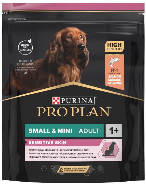 PRO PLAN Hrana uscata SENSITIVE SKIN pt caini Adult Small Breed, cu Somon