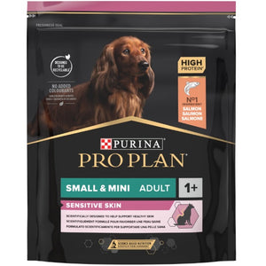 PRO PLAN Hrana uscata SENSITIVE SKIN pt caini Adult Small Breed, cu Somon 700g