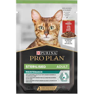 PRO PLAN Sterilised Plic hrana umeda pentru pisici, cu Vita 85g