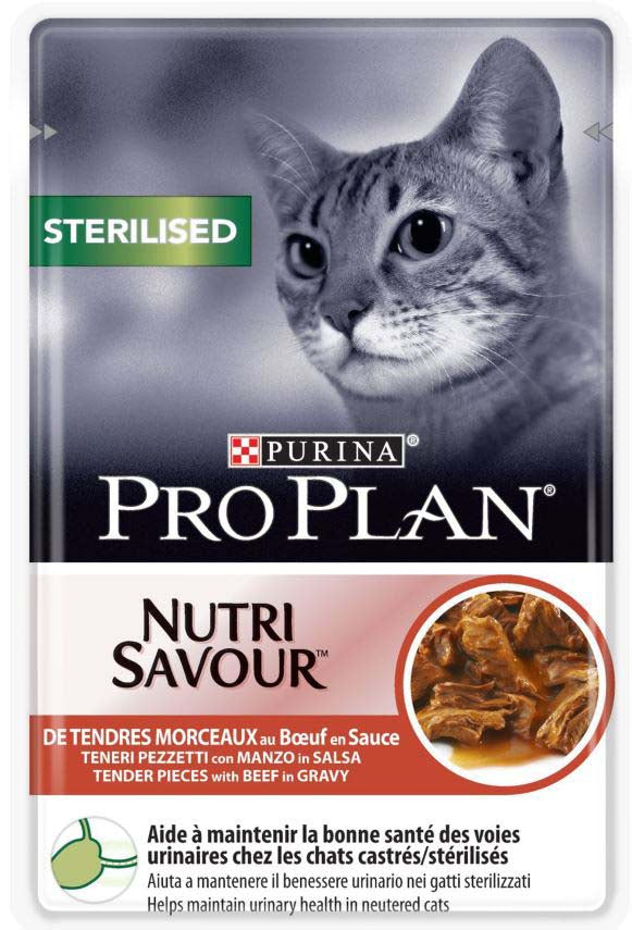 PRO PLAN Sterilised Plic hrana umeda pentru pisici, cu Vita 85g