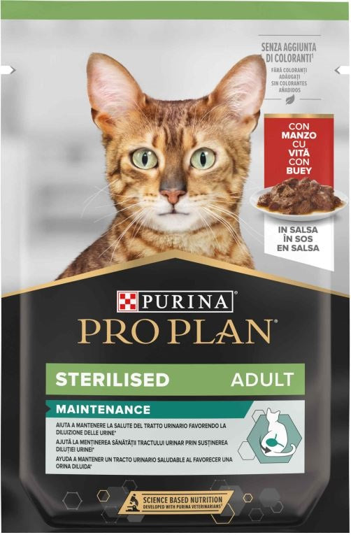 PRO PLAN Sterilised Plic hrana umeda pentru pisici, cu Vita 85g