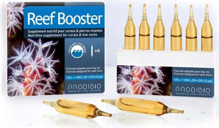 PRODIBIO Reef Booster Suplim nutritiv complet pt dezv nevertebratelor 6 fiole - Maxi-Pet.ro