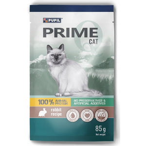 PUPIL PRIME Plic, Hrana umeda pentru pisici, cu Iepure 85g