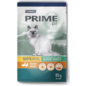PUPIL PRIME Plic, Hrana umeda pentru pisici, cu Pasare si Rata 100g