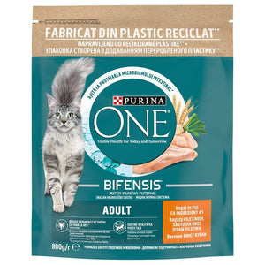 PURINA ONE Hrana uscata pentru pisici Adulte, cu Pui si Cereale integrale 800g