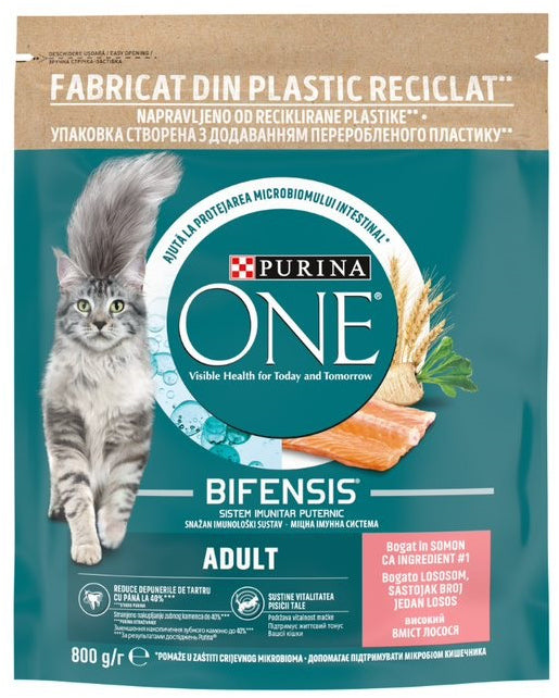 PURINA ONE Hrana uscata pentru pisici Adulte, cu Somon si Cereale integrale