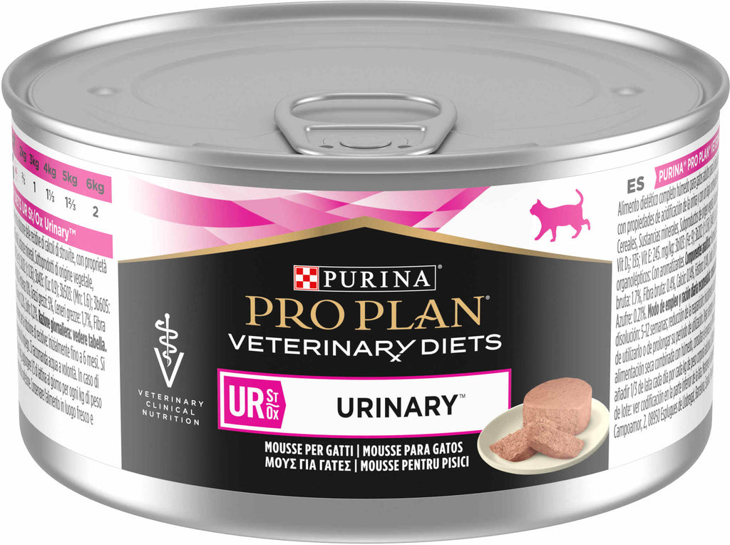 PURINA Veterinary Diets Feline UR Urinary Mousse pentru pisici, Curcan 195g - Maxi-Pet.ro