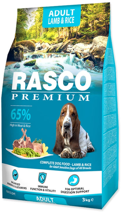 RASCO Premium Adult, cu Miel si Orez 3kg